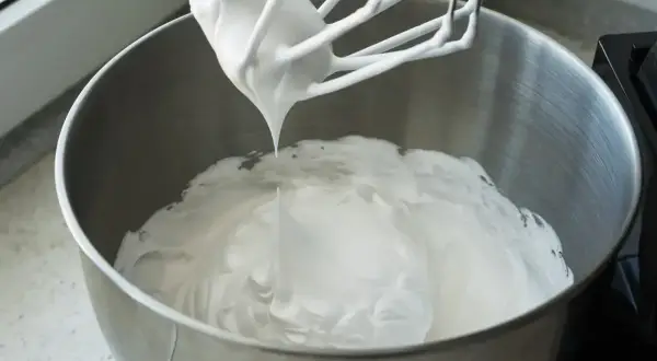 Idealnie ubita śmietana z mascarpone, gotowa do deseru. Tak właśnie wygląda efekt, gdy chcemy dowiedzieć się, jak ubić śmietanę z mascarpone.