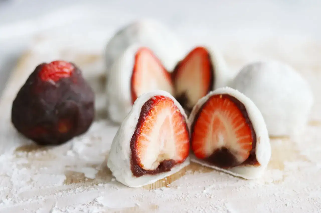 mochi daifuku ichigo lodowe