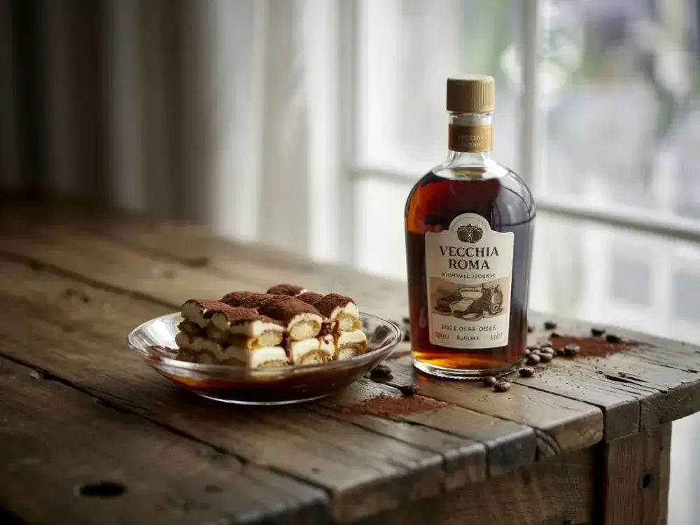 r&oacute;żne butelki alkoholi do tiramisu