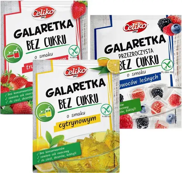 galaretka truskawkowa bez cukru